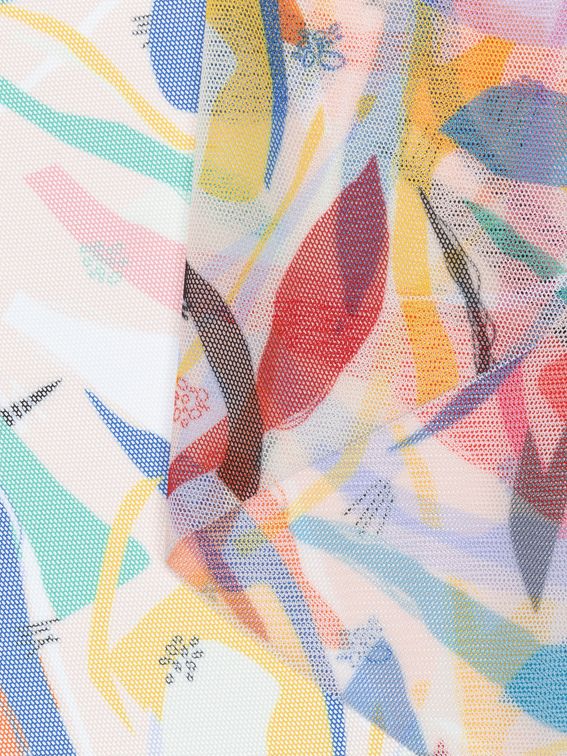 tessuto a rete microforato florence stampato