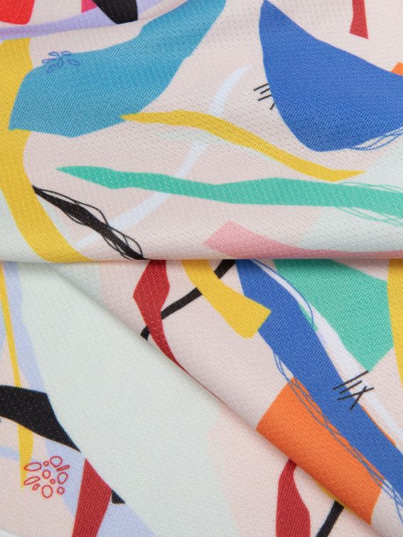 Zoomed texture shot of personalised sportswear fabric UK