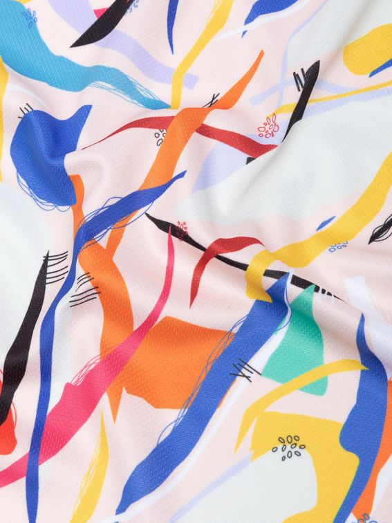 オリンピックスポーツジャージ生地 プリント