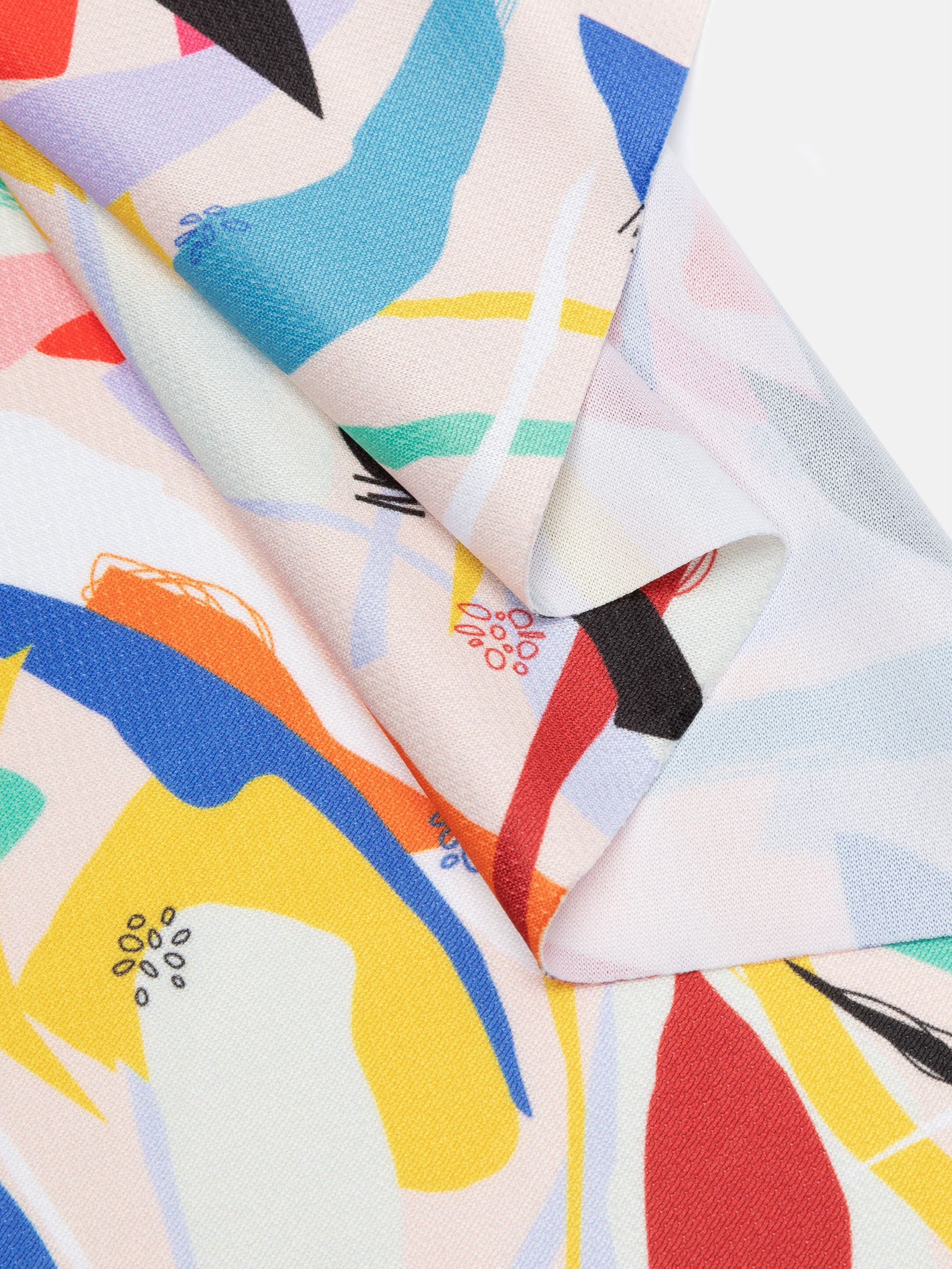 Close-up showing lightweight olympic sportswear printing UK