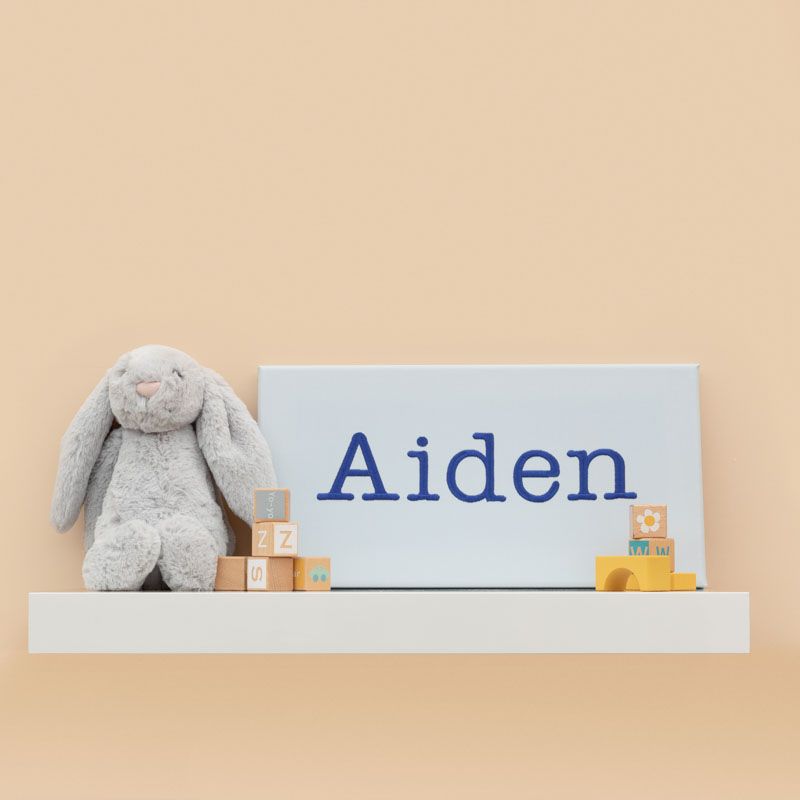 baby name canvas wall art