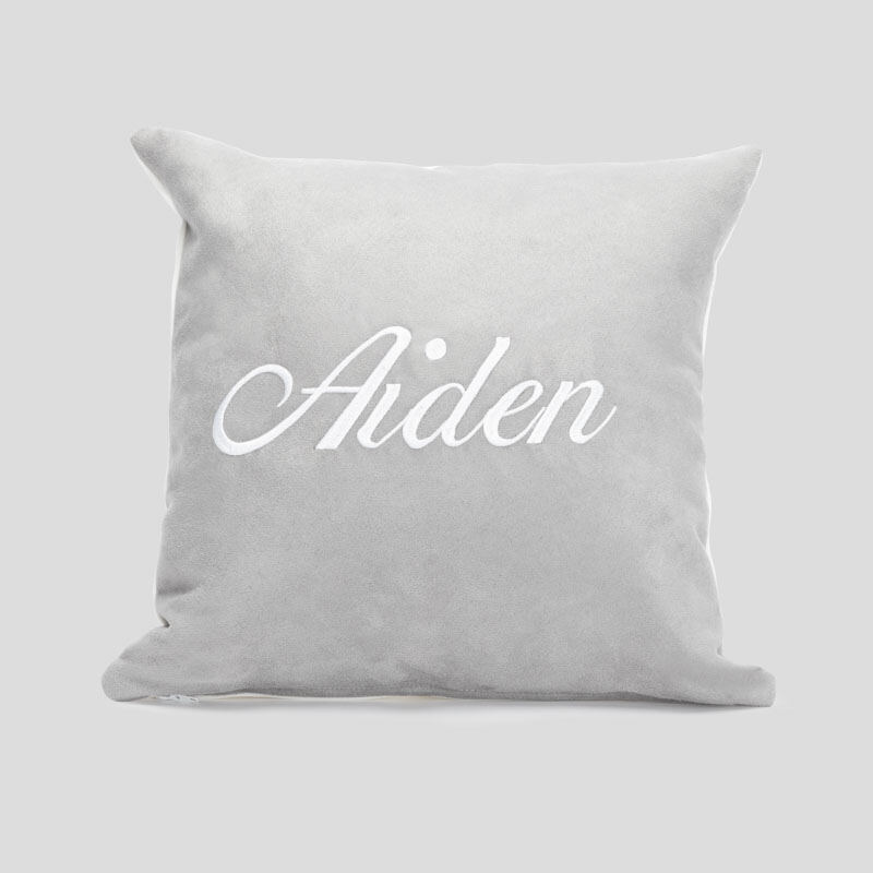 Custom embroidered clearance logo pillows