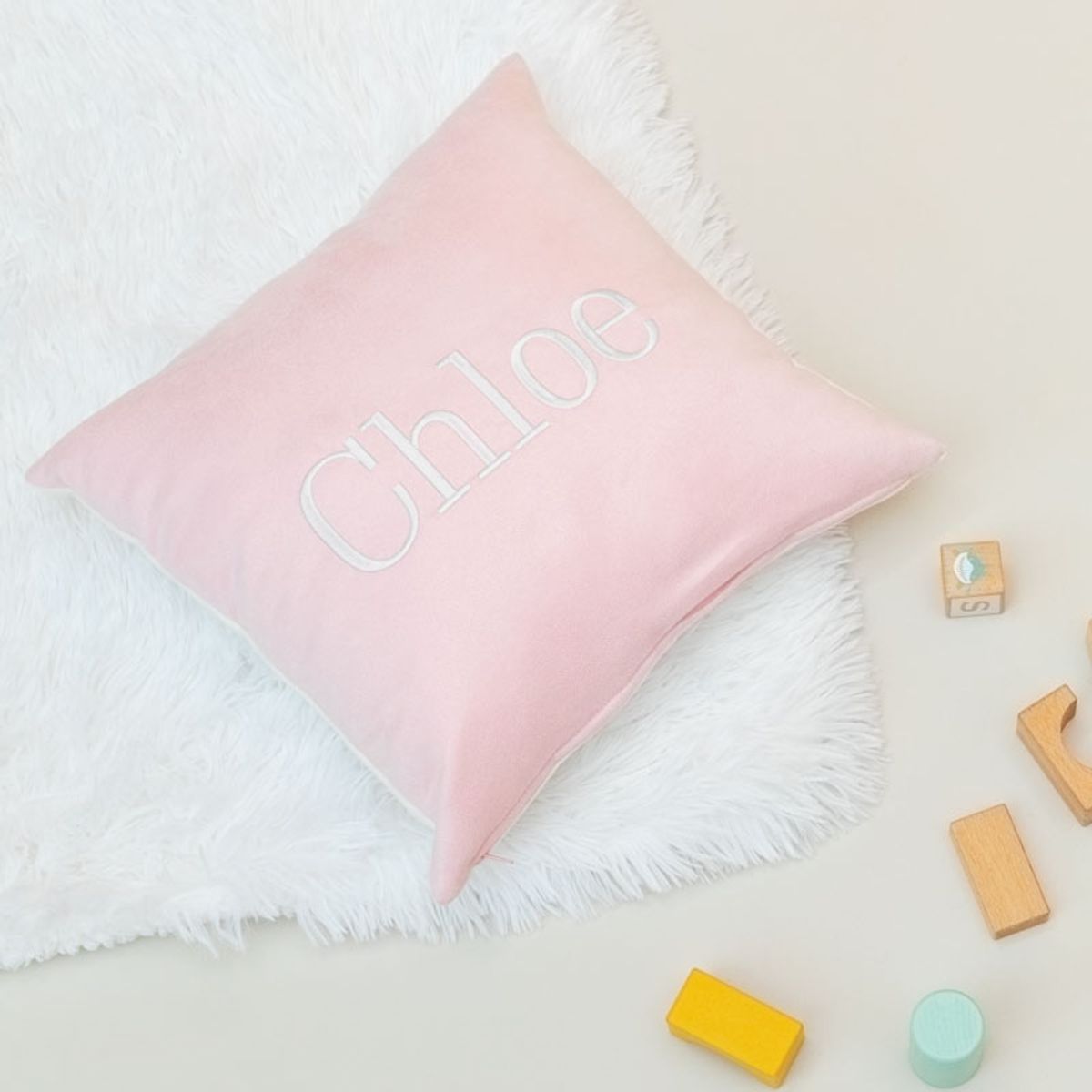 Custom embroidered logo sales pillows