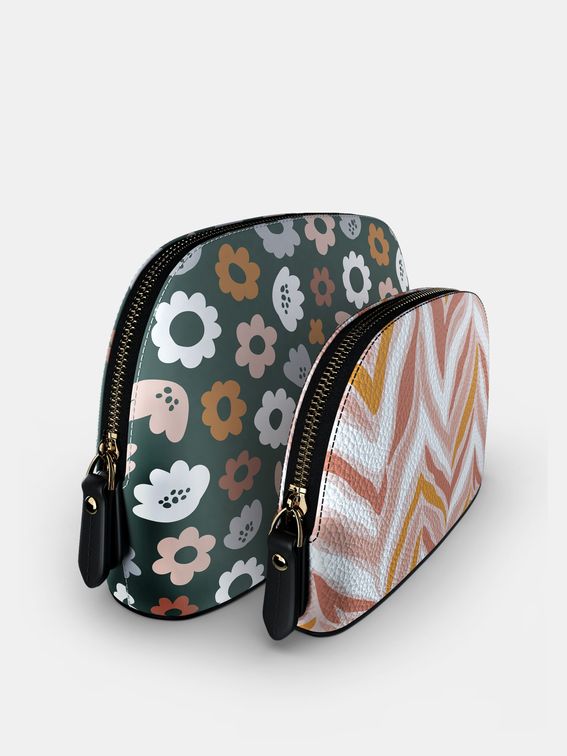 Custom Leather Cosmetic Case handmade