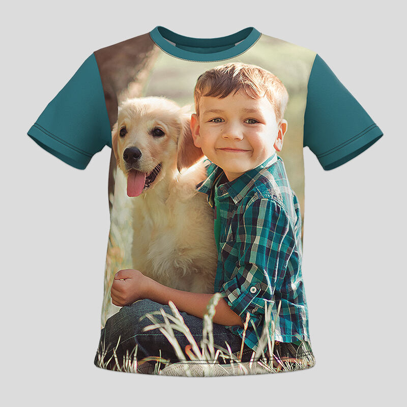 Children's puppy t shirt custom personalised for babies toddlers and kids