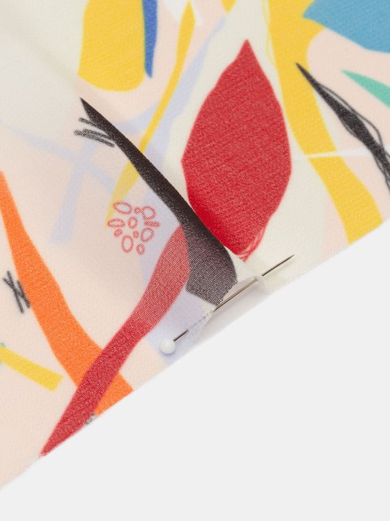 Sublimación textil en tela georgette sintética