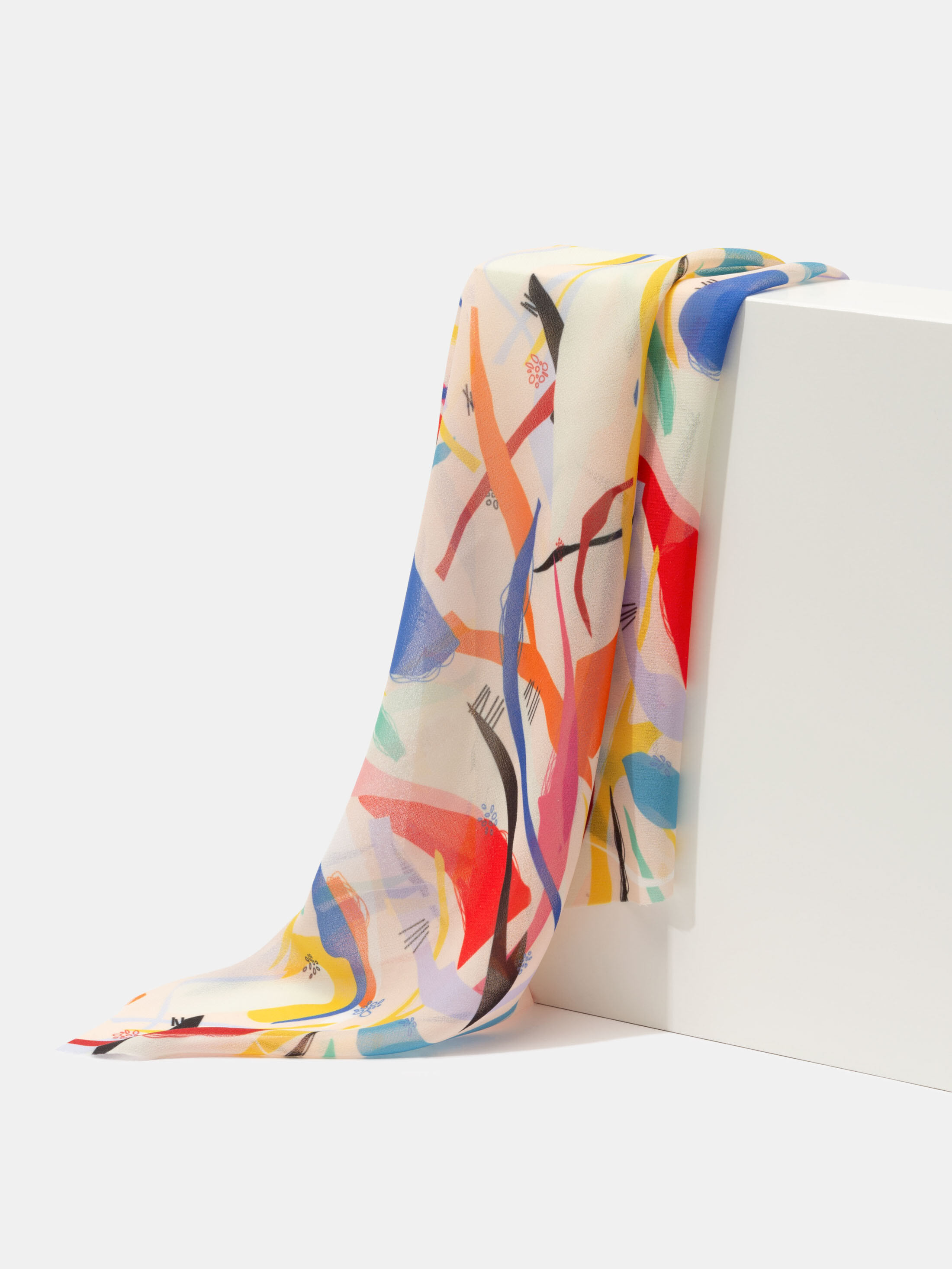 Tissu crêpe imprimé