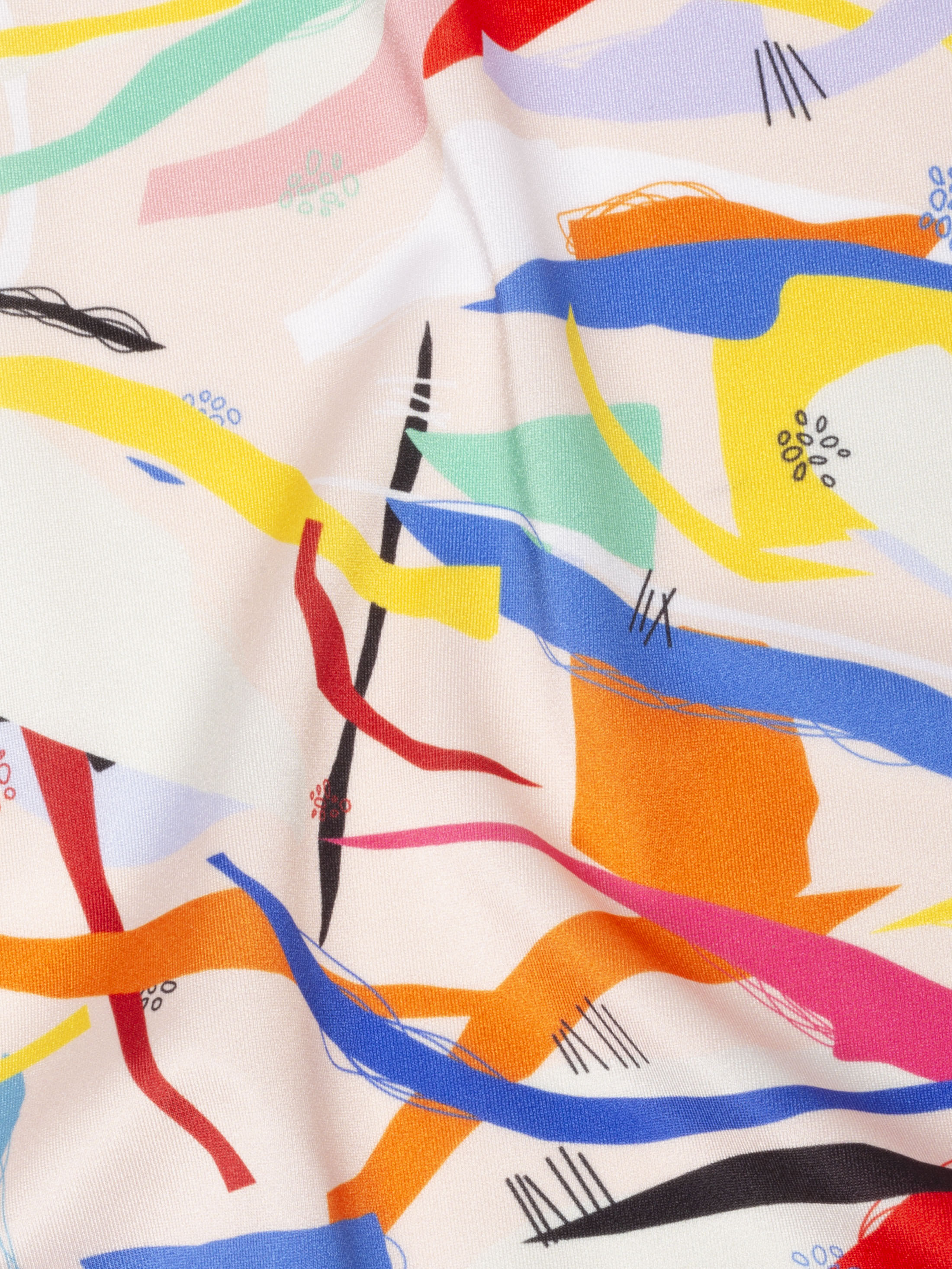 Tissu Lycra Brillant Blanc - 85% Polyamide 15% élasthanne, Laize 150 Cm, Vendu Au Mètre (ici 50 Cm)