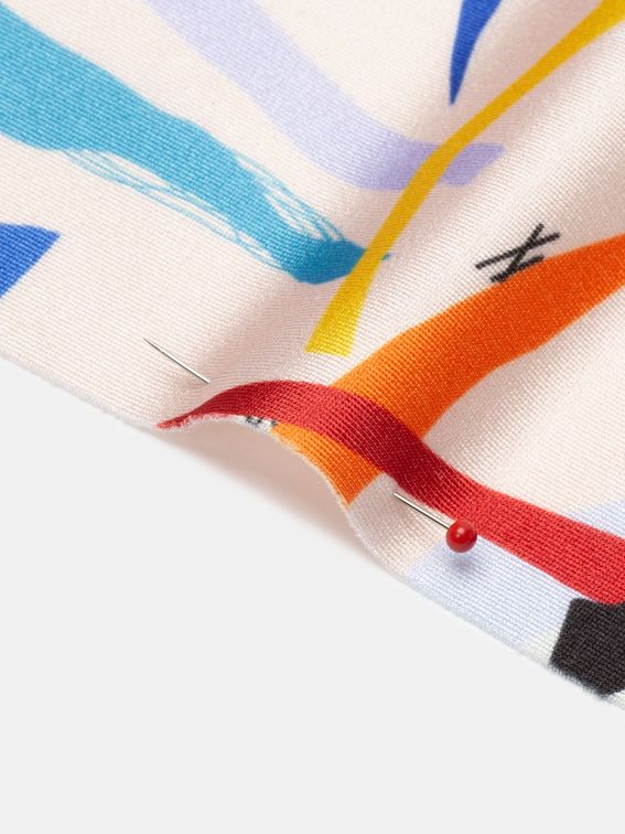 Lycra sheen surface printed
