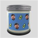 candles with faces on them