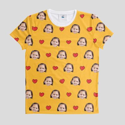 face on t-shirts