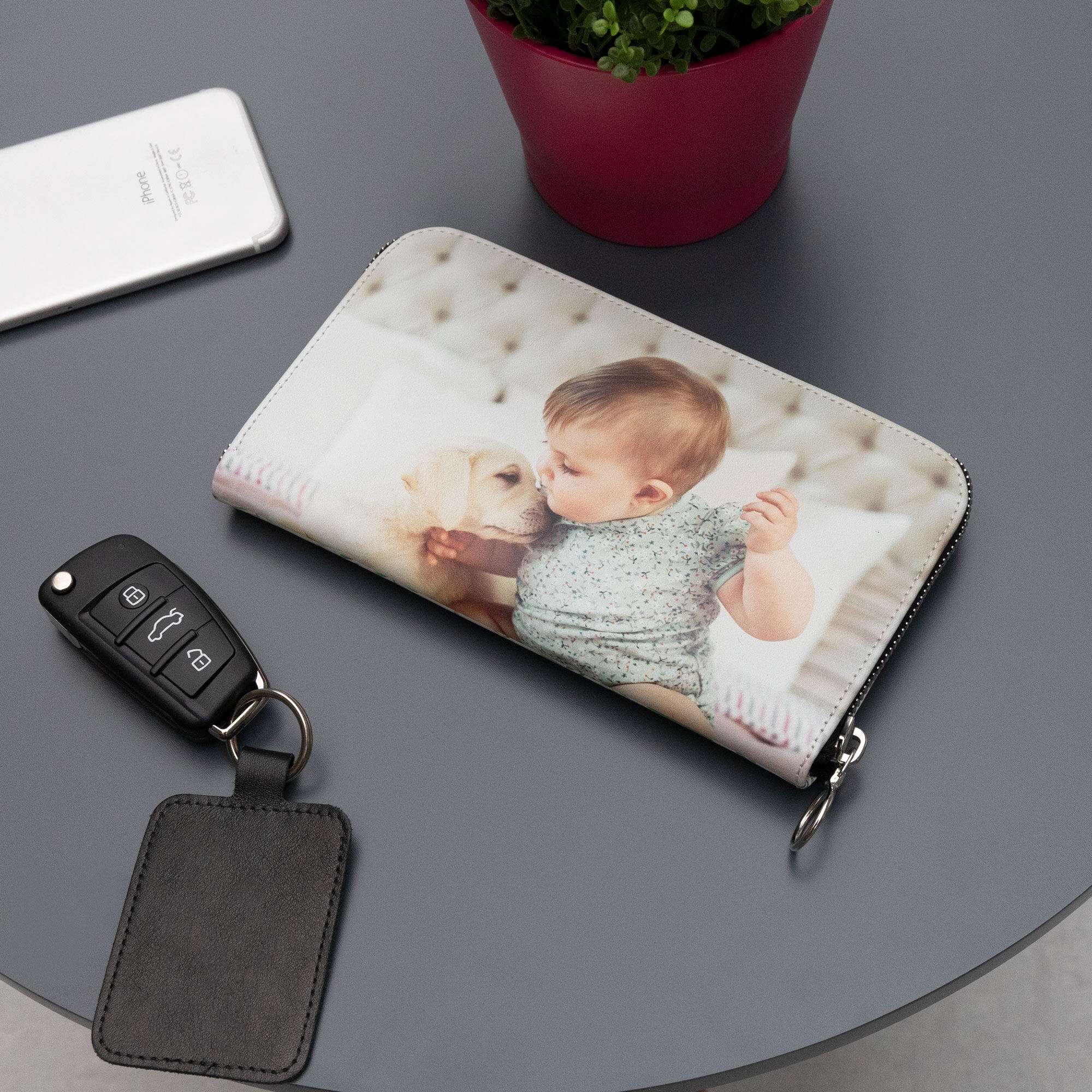 Stunning Leather Purse with Your Photo Printed on a Metal Card – Vida Vida  Leather Bags & Accessories