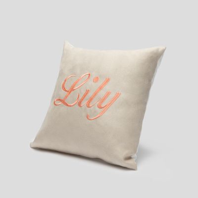 custom embroidered pillow
