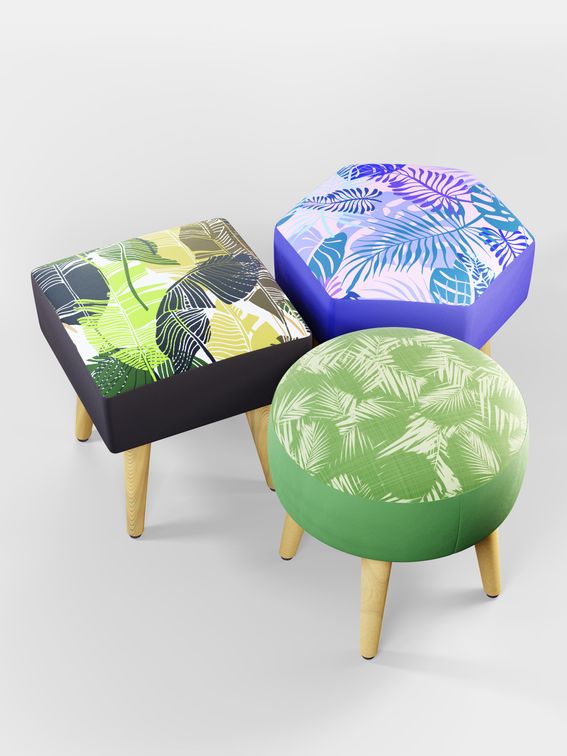 custom vanity stool