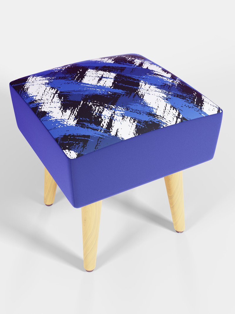 custom upholstered footstool