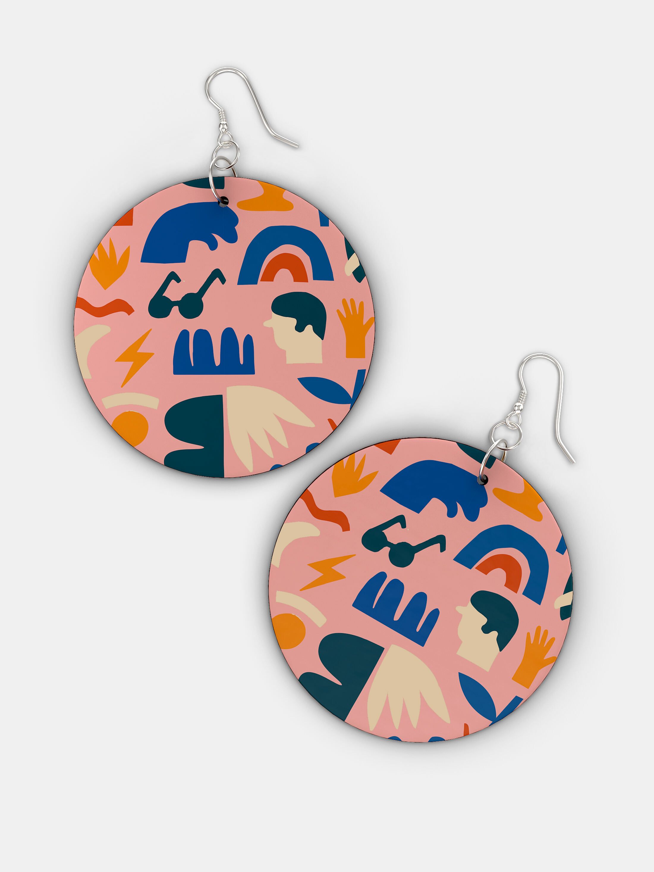 personalized wooden earrings