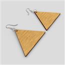 personalised wooden earrings back