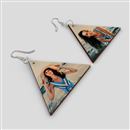 Wooden Round Earrings