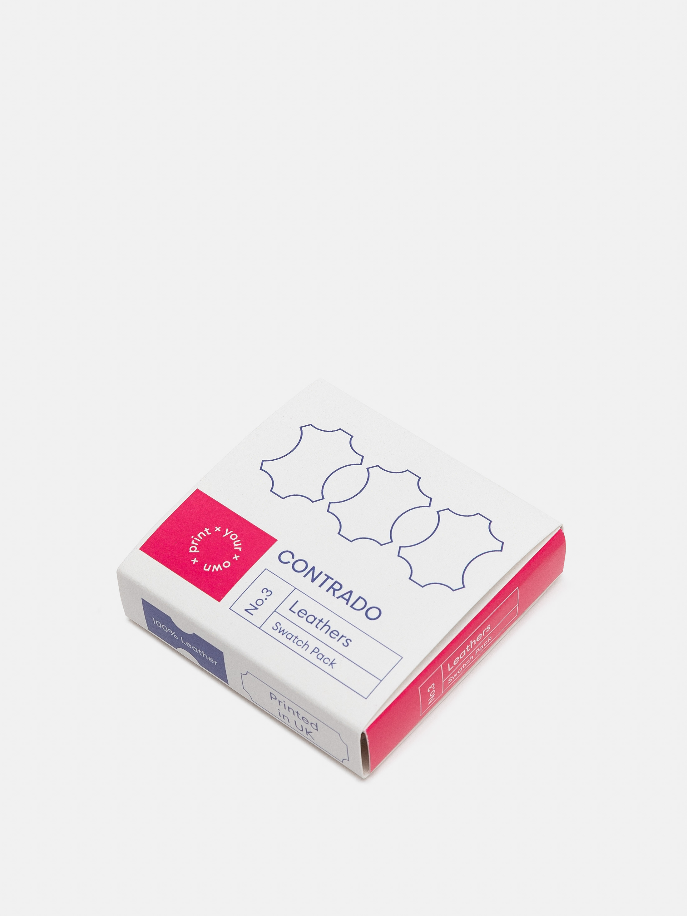 leather swatch pack box