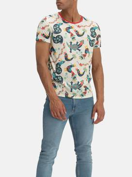 Cut and Sew All Over Print T-Shirt
