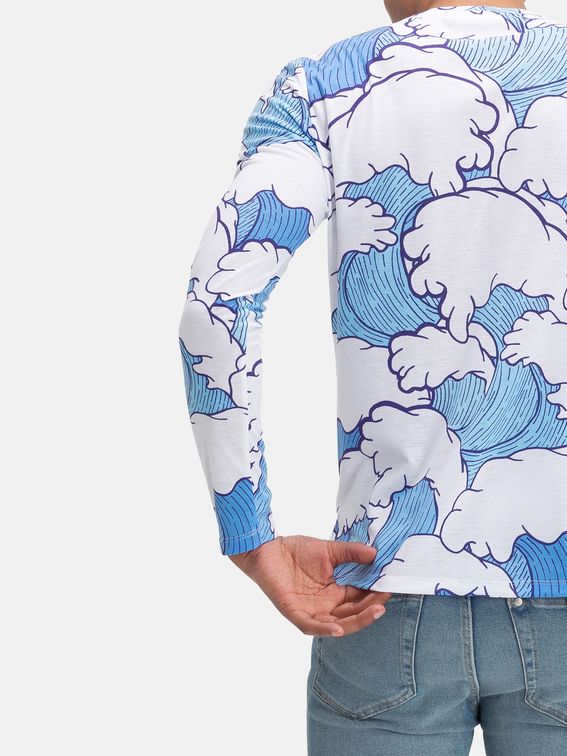 men's t-shirt long sleeve print your own picture