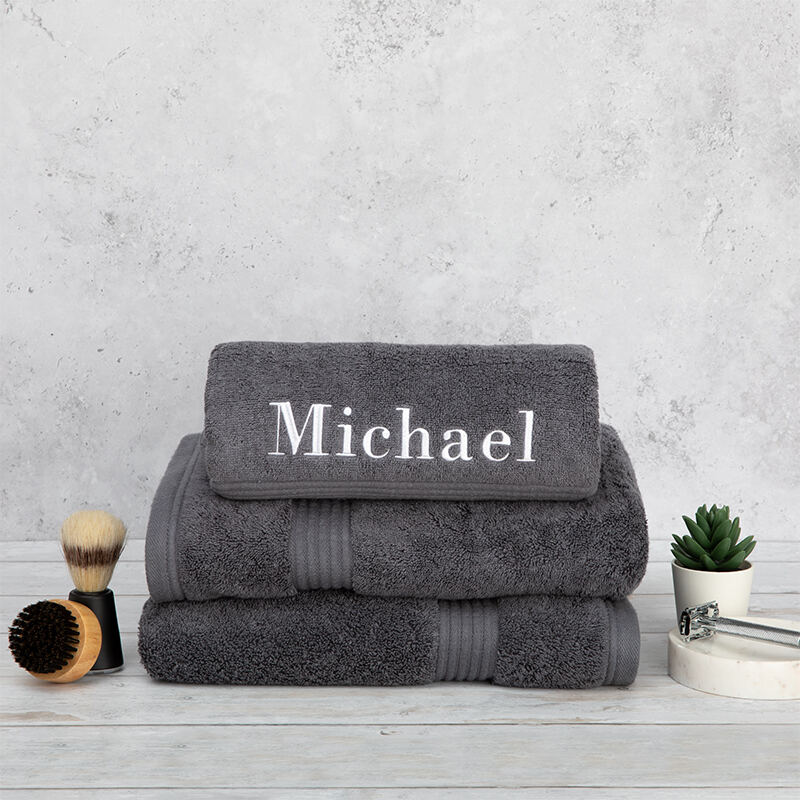 Hooded Towels Bath Robes BASS CLEF and Personalised Name Embroidered on Towels 