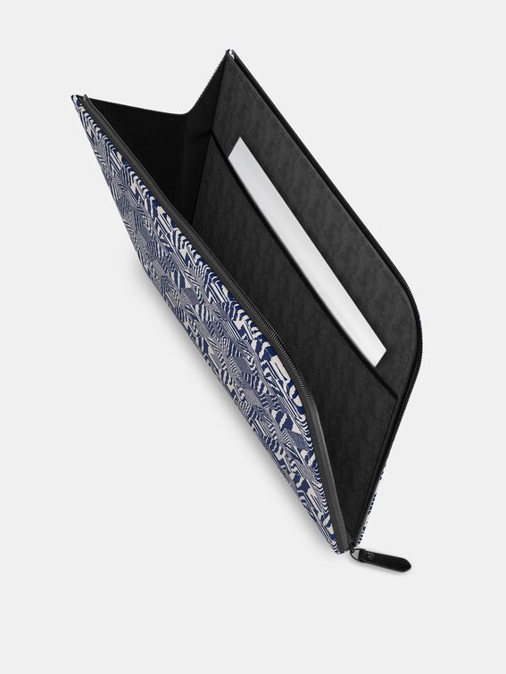 custom leather portfolio inside