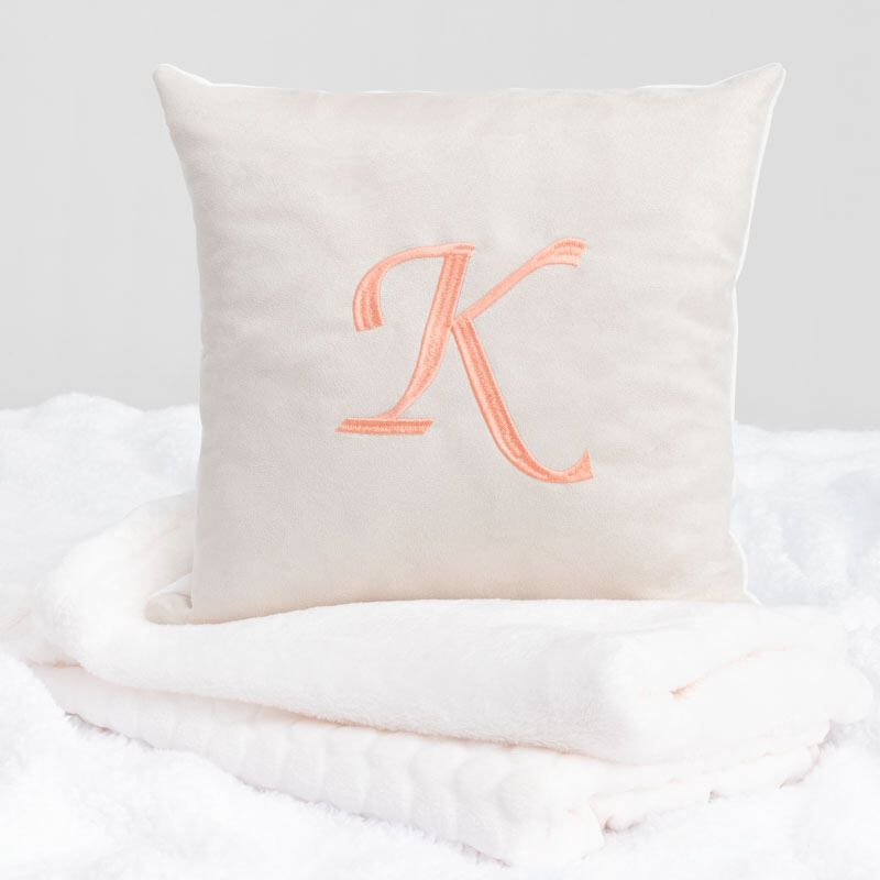 Personalized Pillow Monogram Elegant Alphabet Pillow 40x40 