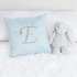 Personalized Initial Cushion Blue