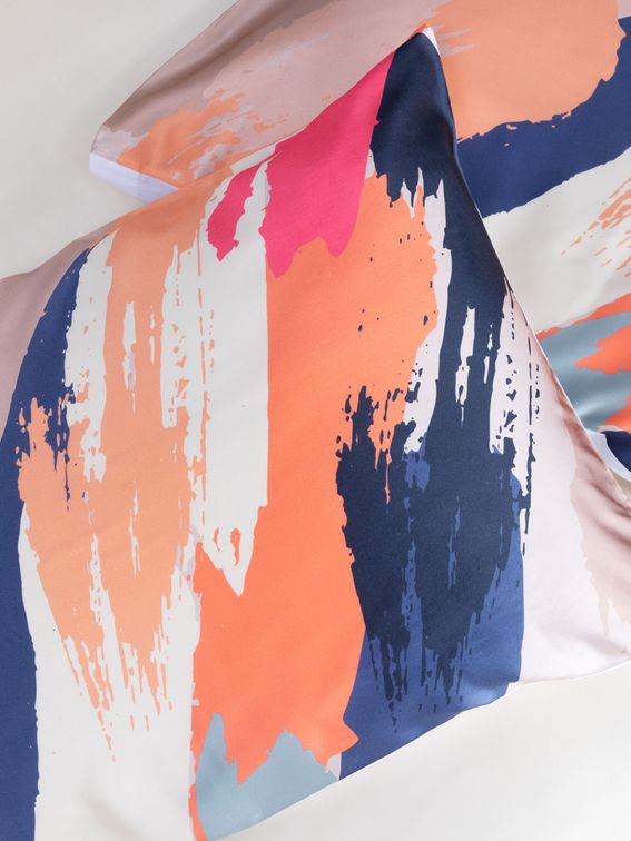 Custom Silk Duvet Cover detail