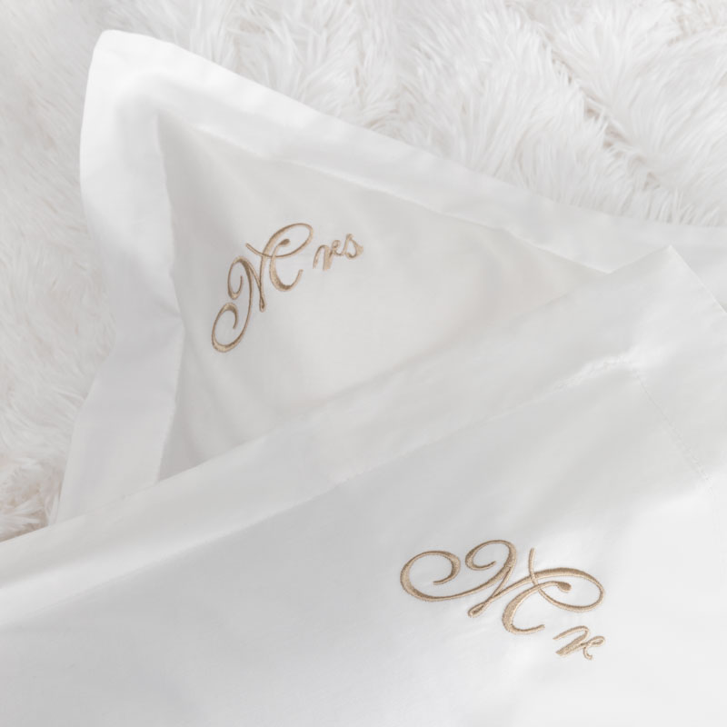 custom embroidered pillowcases