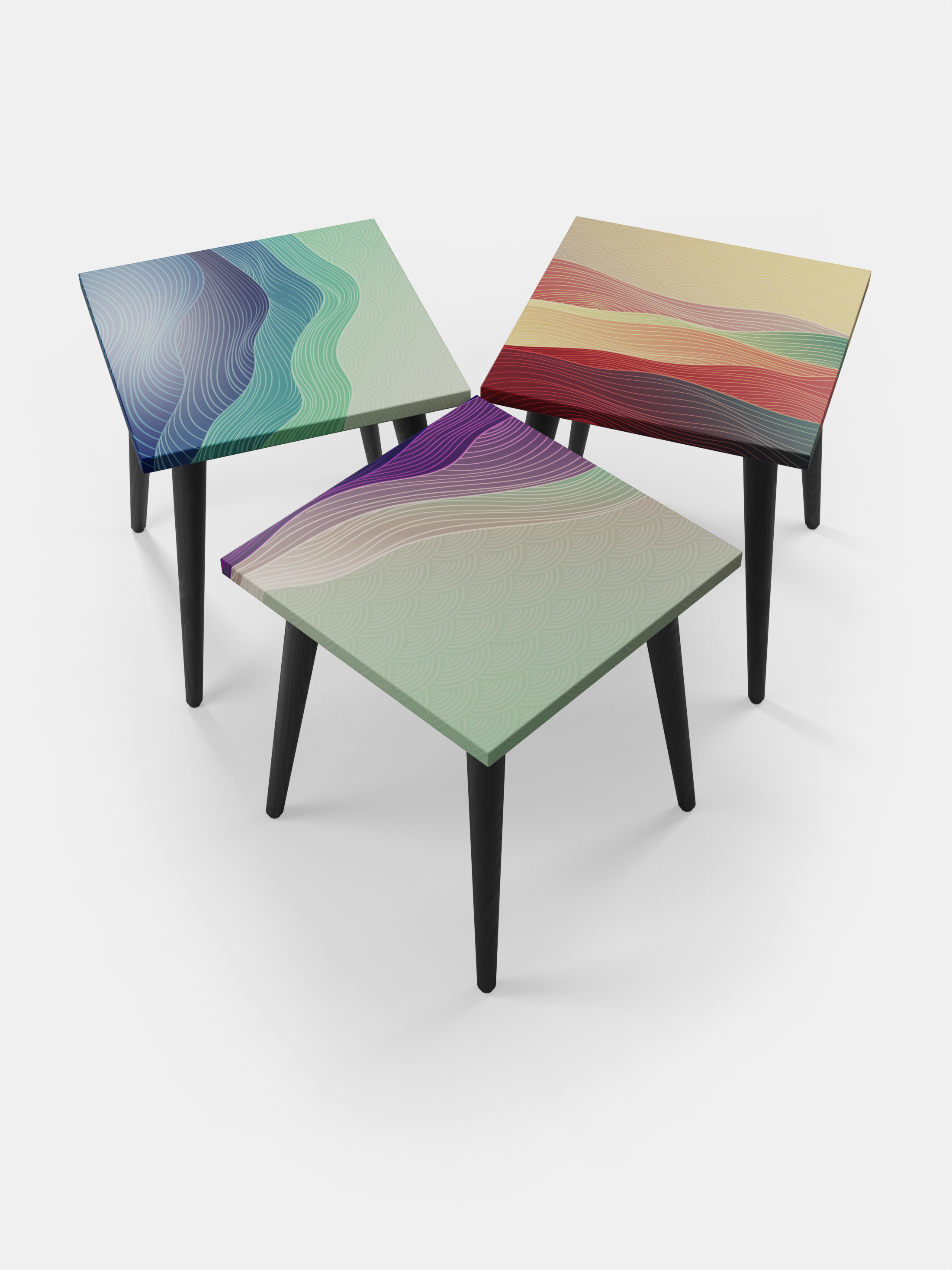 bespoke side table square tops