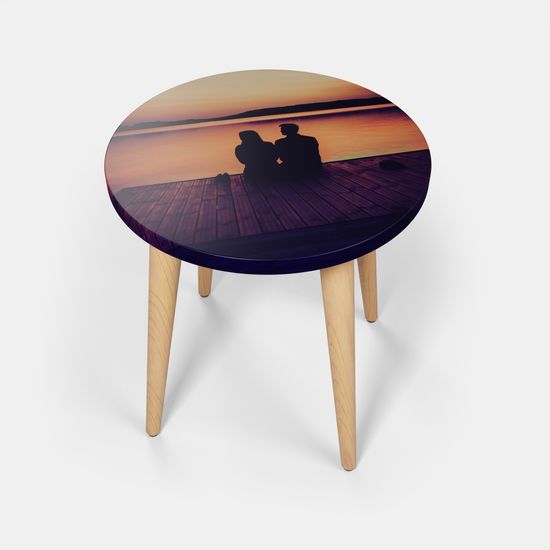 Table d'appoint sur mesure. Table d'appoint imprimée.