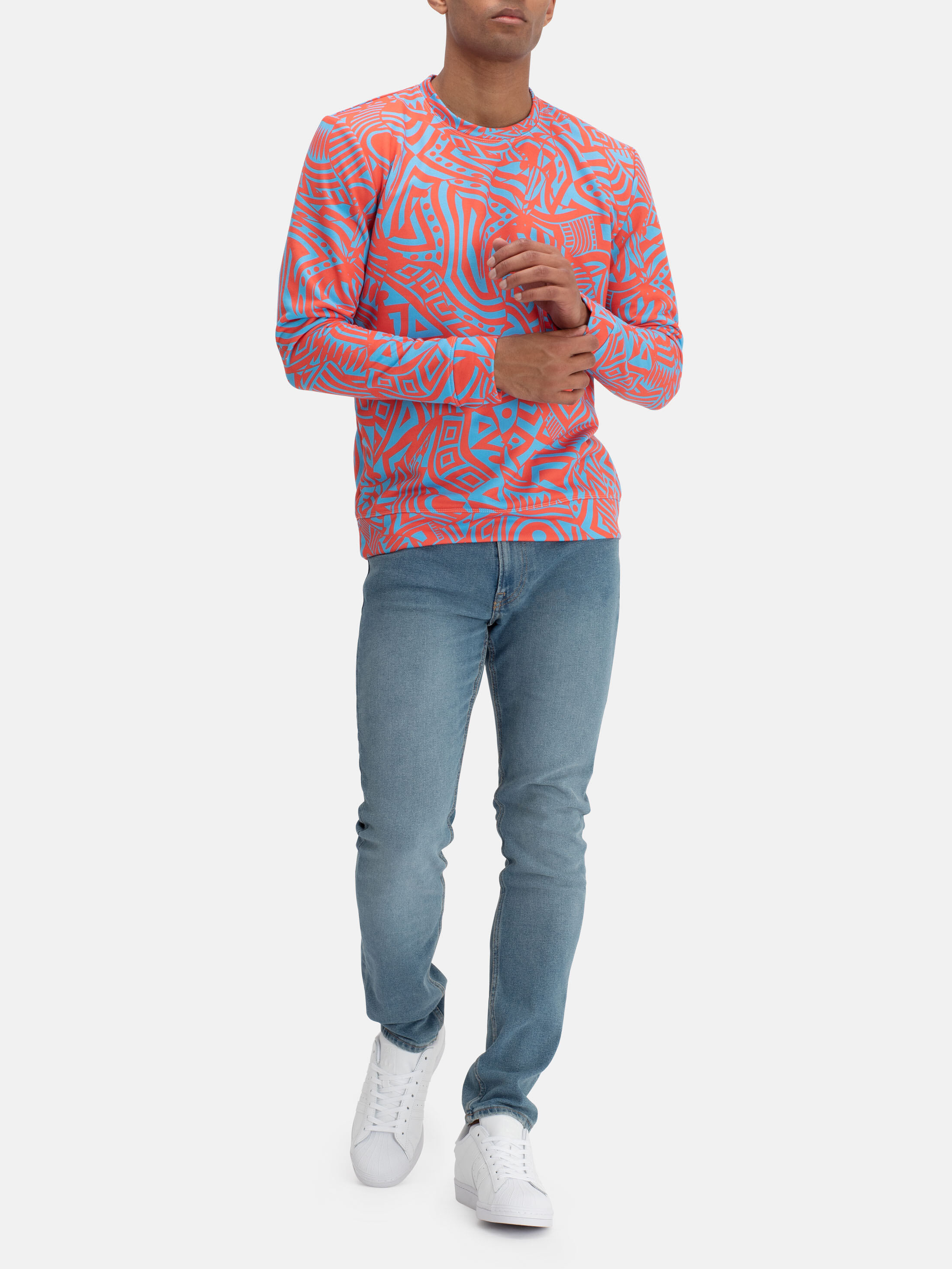 Tシャツ・カットソー IONSEOUL Doors Printing Long Sleeve Mens Long Sleeve T-Shirt Printing. Custom Printed Shirts.