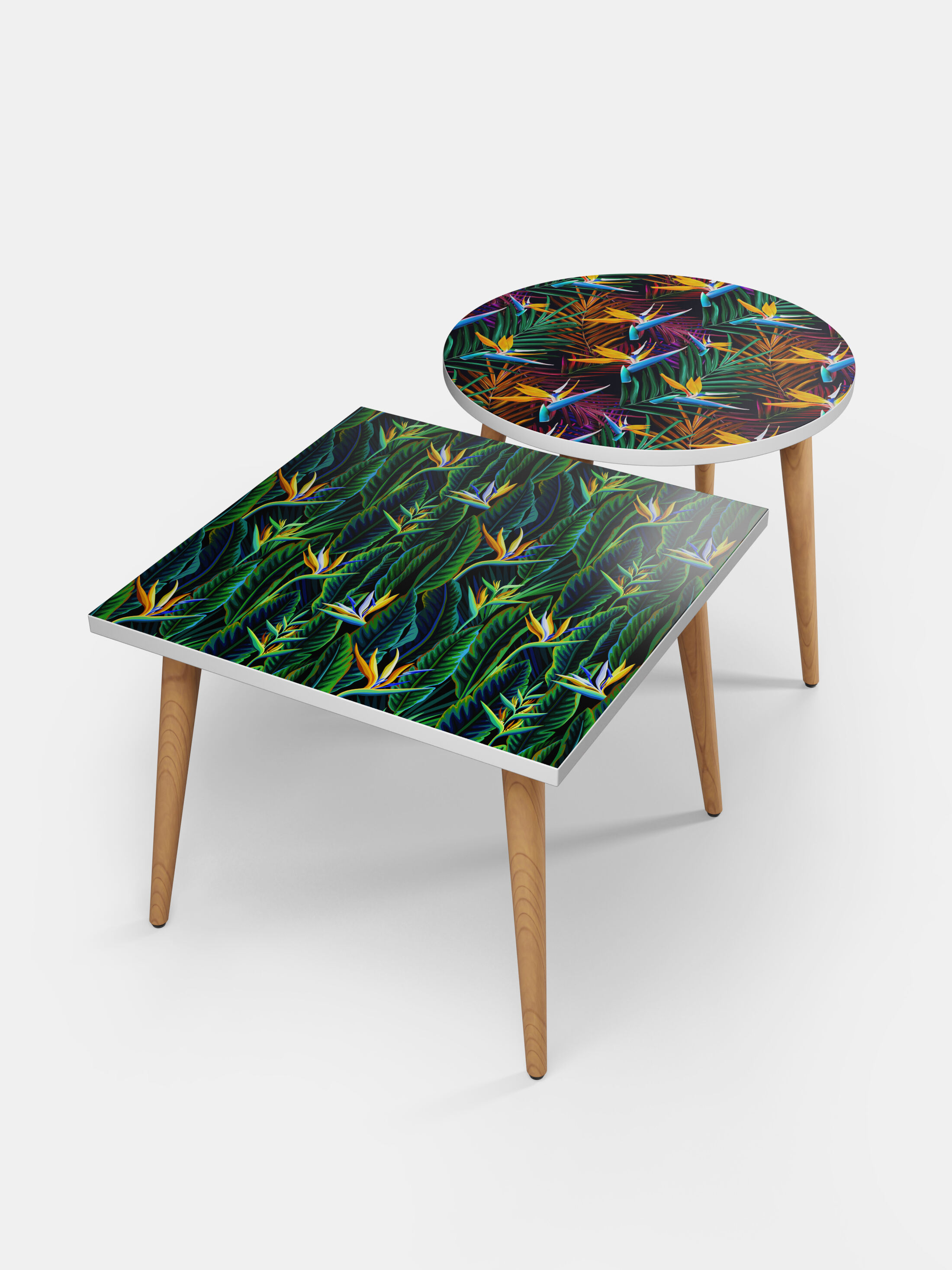 table basse avec motif