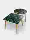 table basse avec motif