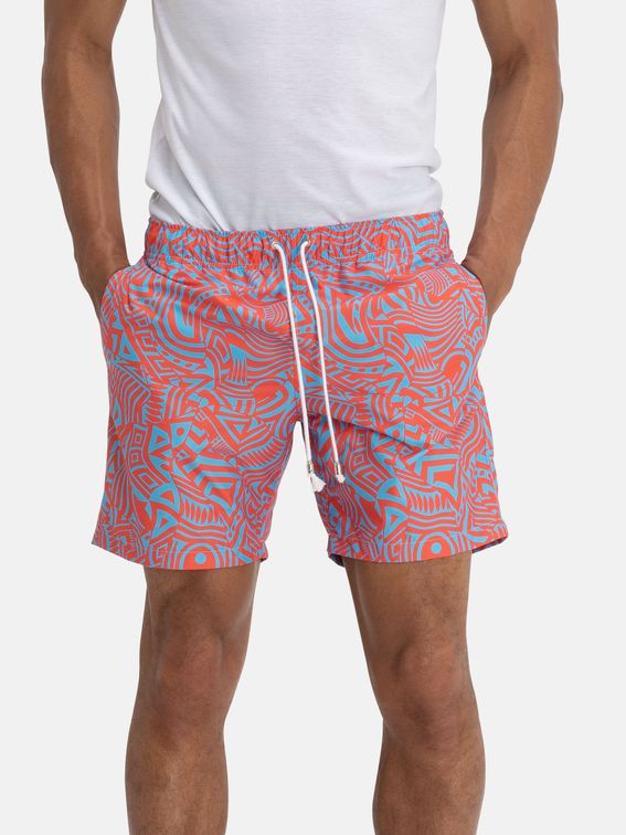 printed beach shorts