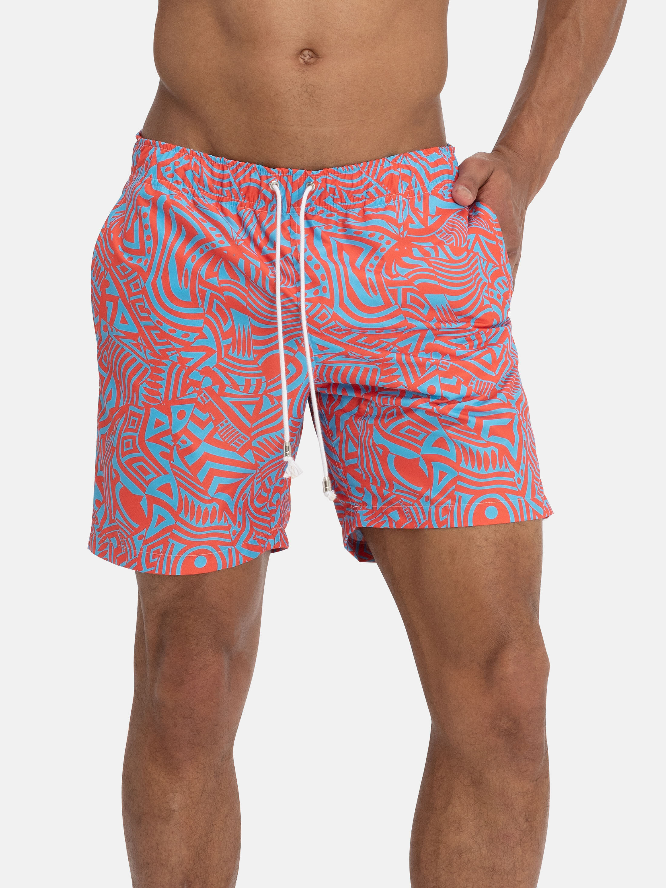 Custom printed hot sale swim trunks