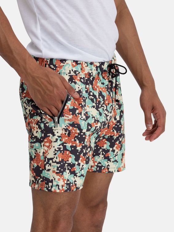 printed gym shorts