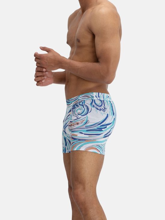 Custom printed men's boxer briefs quick dry polyester best underwear for men