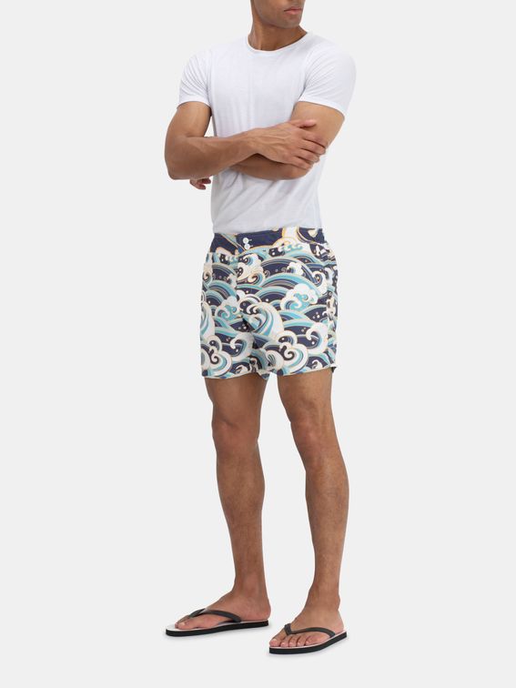 print on demand men's shorts detail