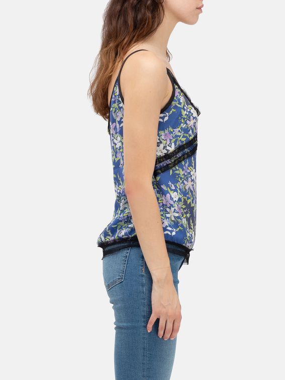 lace trim cami top