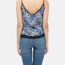 lace cami top with custom print