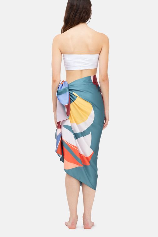 personalised womens beach sarong skirt