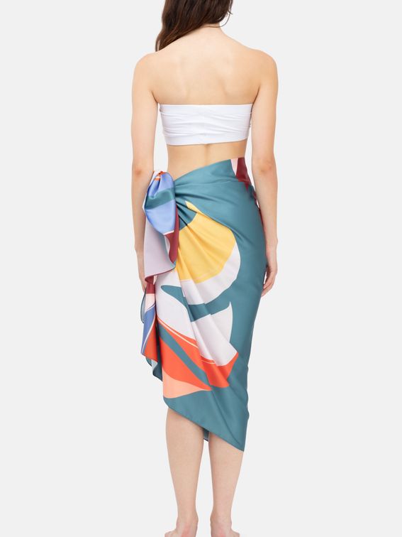 personalised womens beach sarong skirt