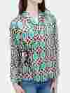 custom printed wrap blazer