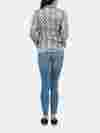 printed wrap blazer