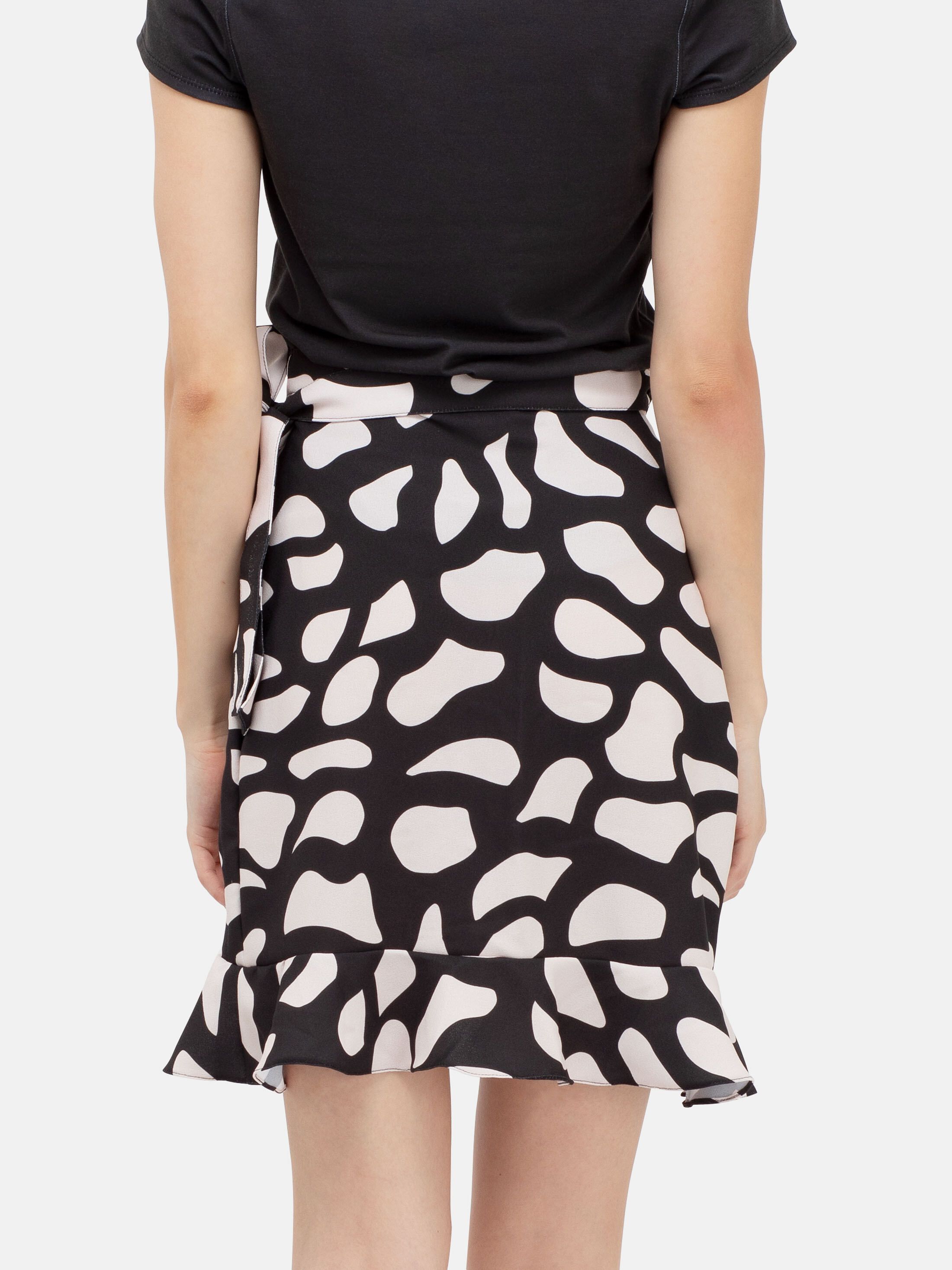 custom printed skirt with frill