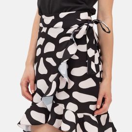 flounce skirt custom printed