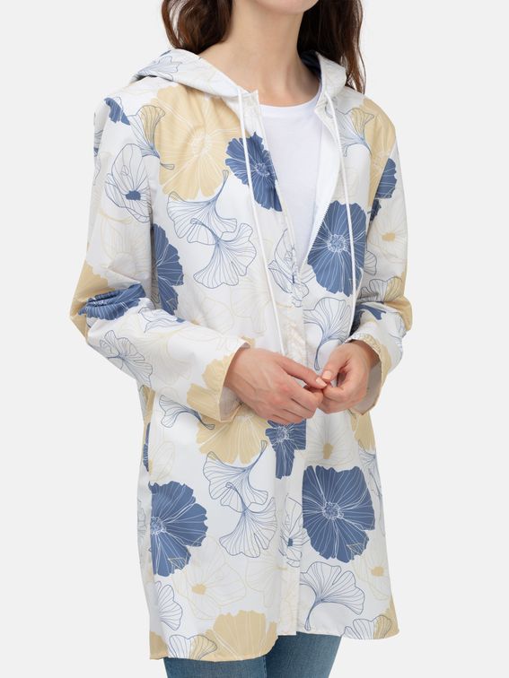 printed rain jacket